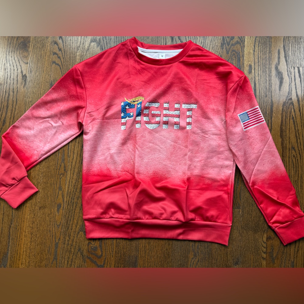NWT PRO TRUMP “fight” crew neck